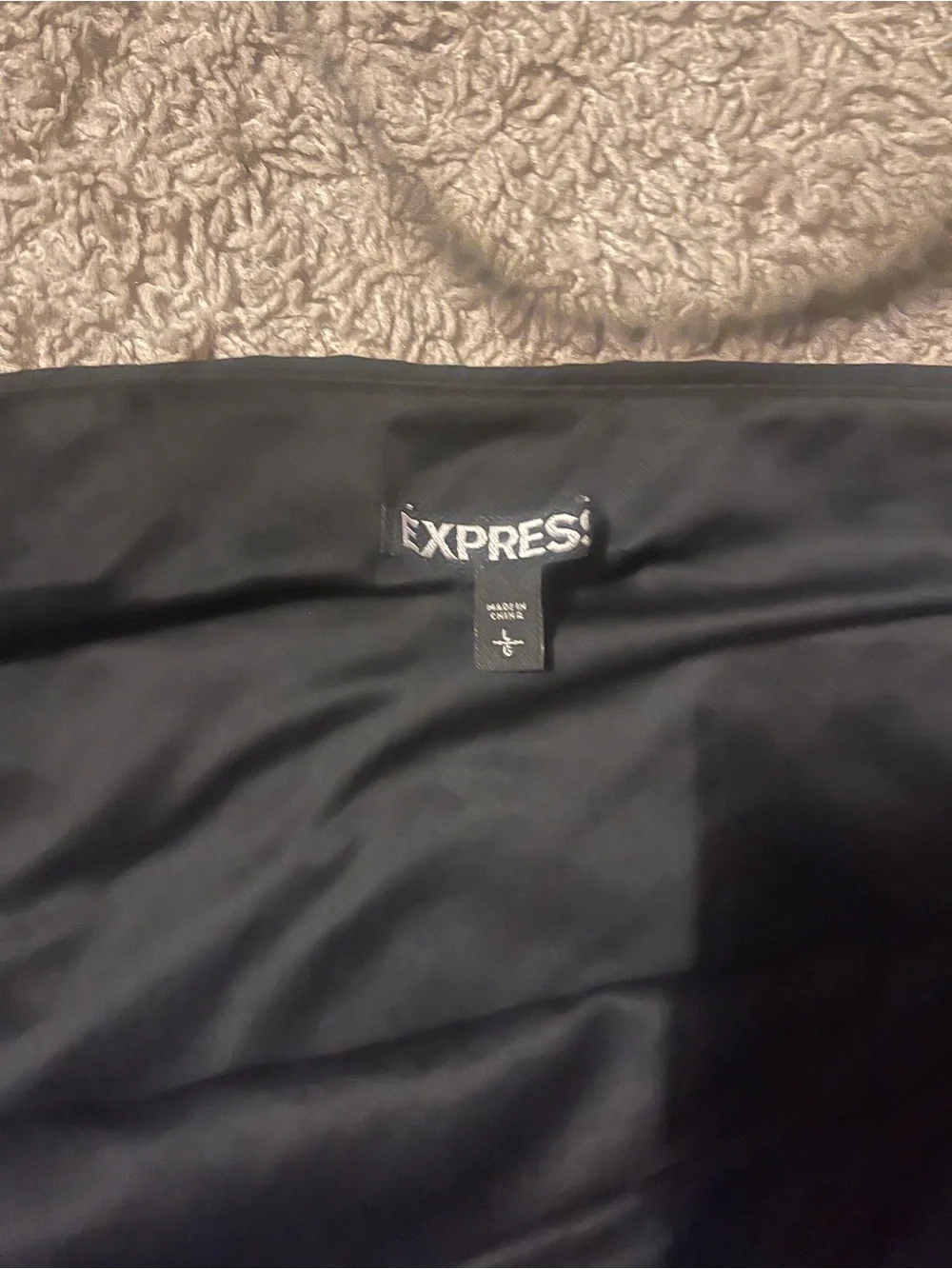 Express Black Sequin Embellished Mini Skirt